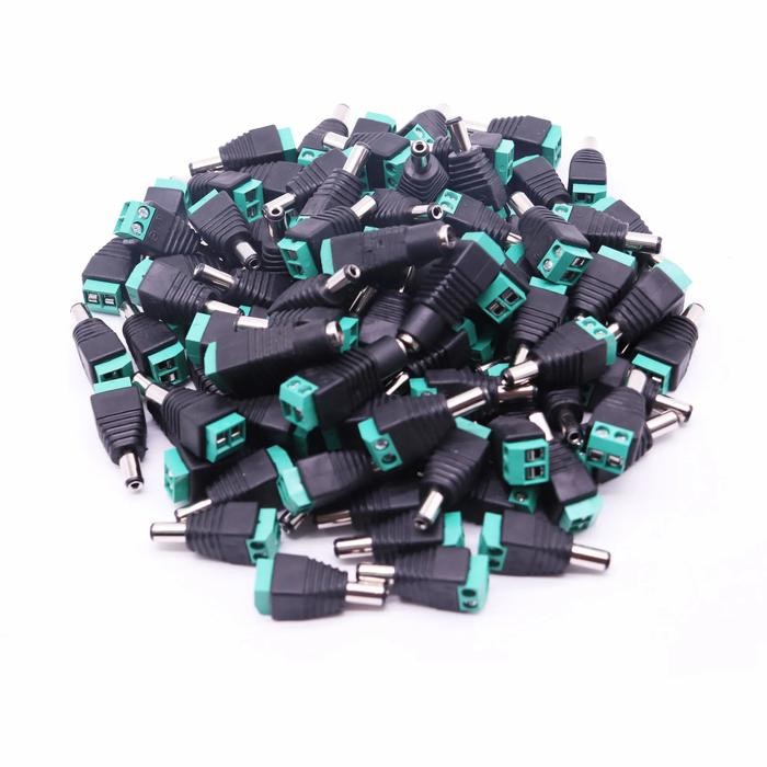5-10Pcs Female Male DC Connectors 5.5mm*2.1mm DC Jack 5V 12V DC Power