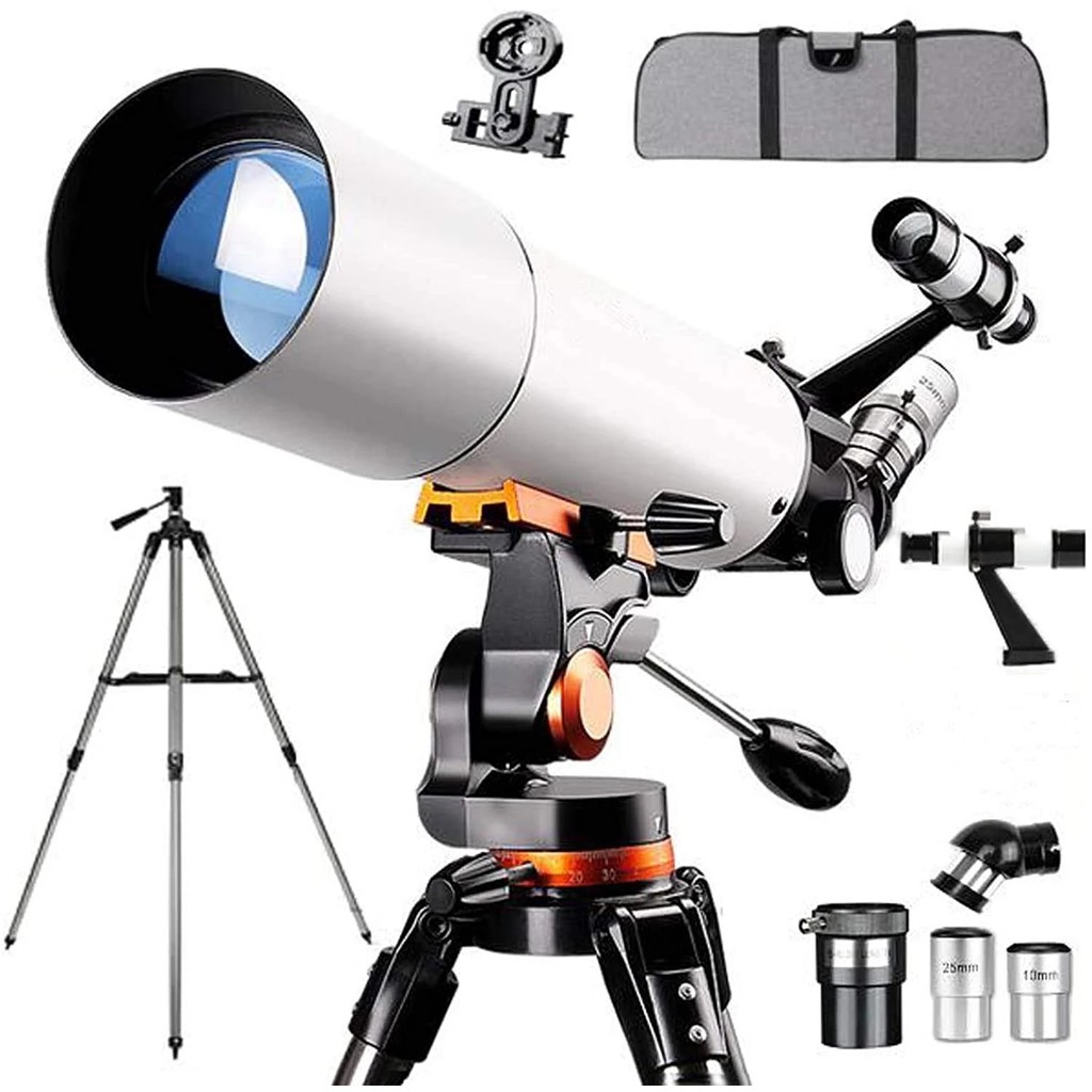 Travel Astronomical Telescope, Bak-4 FMC Zoom Astronomy Monoculars, Spotting Scope with Bag, High Po