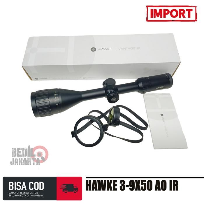 HARGA DISKON Telescope Hawke 3-9x50 AO IR Teleskop Hawke Ir Retikel Tahan Getar