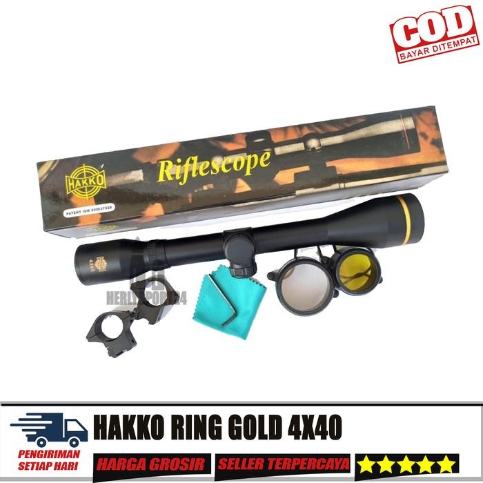 HARGA DISKON TELESKOP HAKKO RING GOLD 4X40