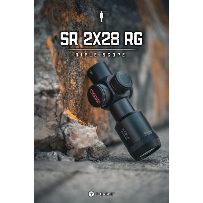 HOT PROMO TELESKOP T-EAGLE SR 2x28 RG RETICLE NYALA MERAH HIJAU