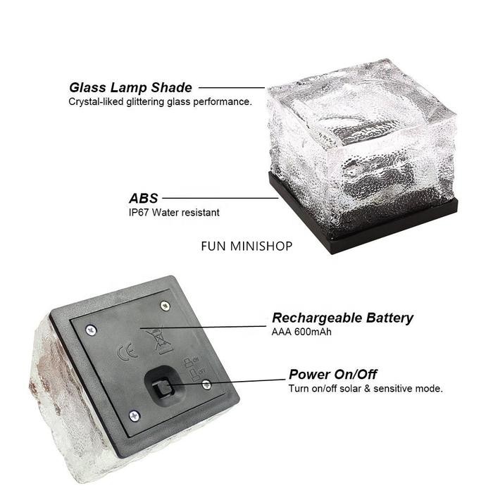Lampu Lantai Solar Tangga Tenaga Surya Lampu Taman Solar Garden Lamp