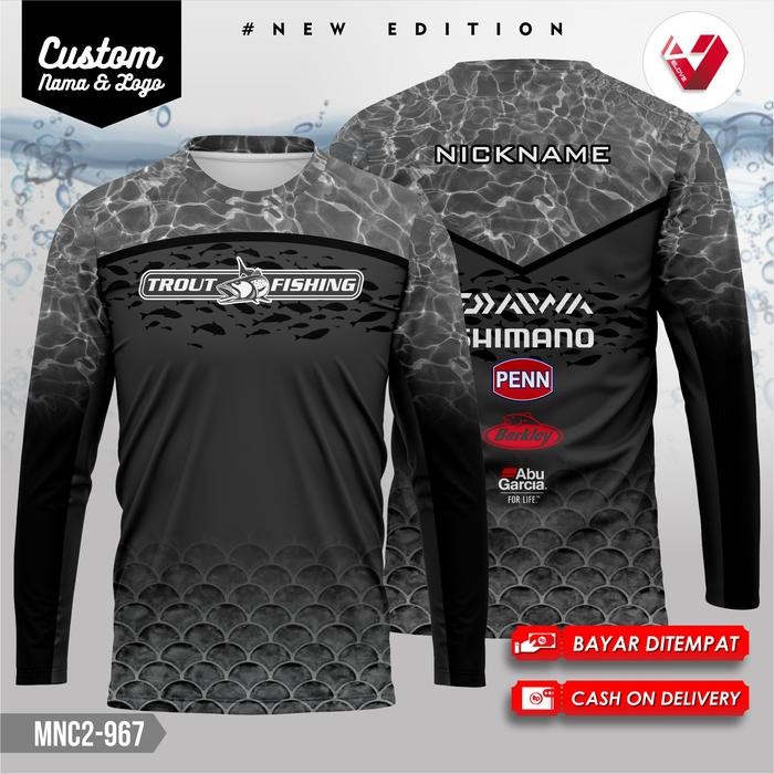 Jersey Sublim Mancing Fishing Printing Original Sublim 967 Terlaris