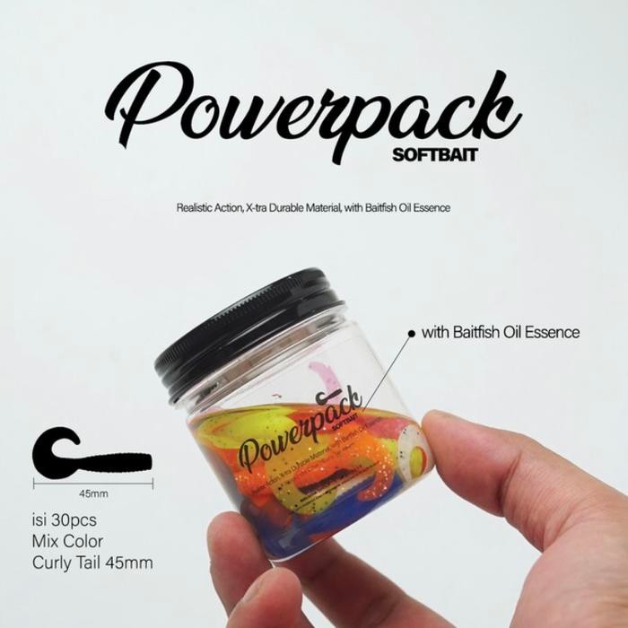 Exodus Soft lure Power Pack - Curly Tail 45 Softlure - soft plastic