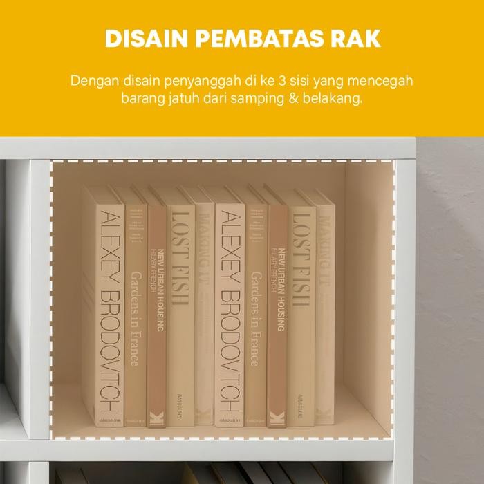 Gudang Dtg Sj-5 Rak Kayu Serbaguna Lemari Buku Pajangan Penyimpanan Buku Minimalis Rak Cubic