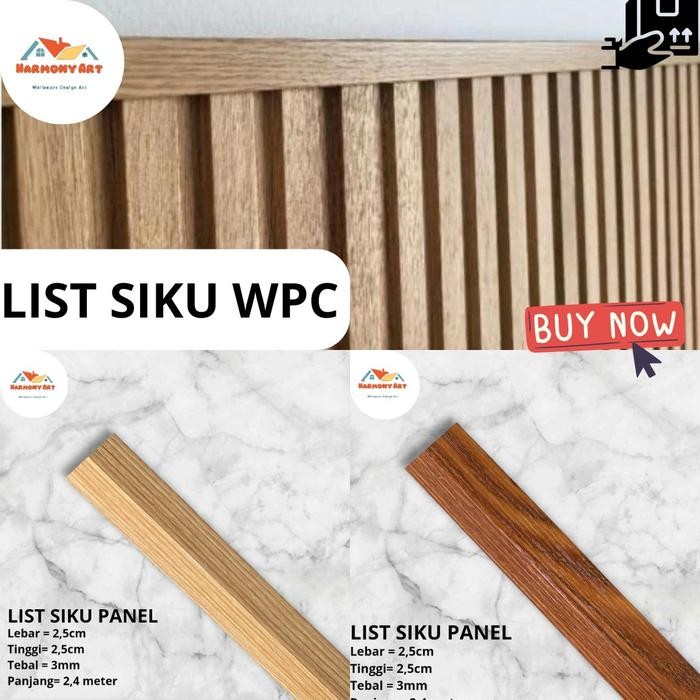 Ha-List Siku Wpc Sudut Siku L/ List Penutup Wpc Siku List Wall Panel Perbatang Lis Wall Panel Wpc