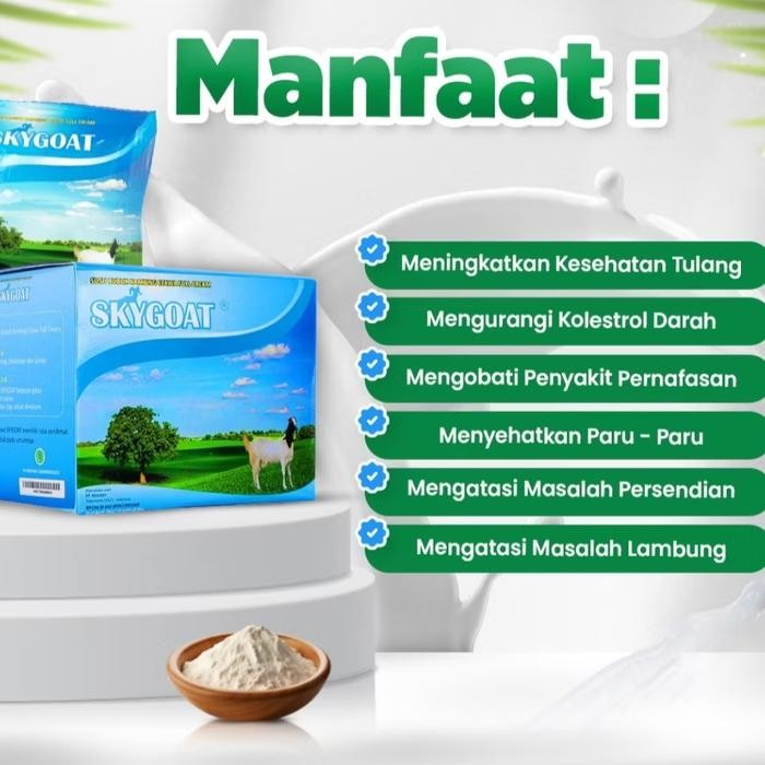 

Skygoat Susu Kambing Etawa Bubuk Rasa Original 1 Box [10 Sachet] Sky Goat Susu Kambing Etawa