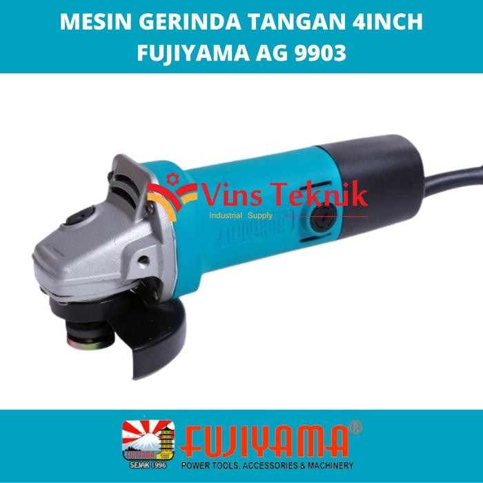 Mesin Gerinda Tangan 4Inch Fujiyama Ag9903 Angle Grinder Ag9903