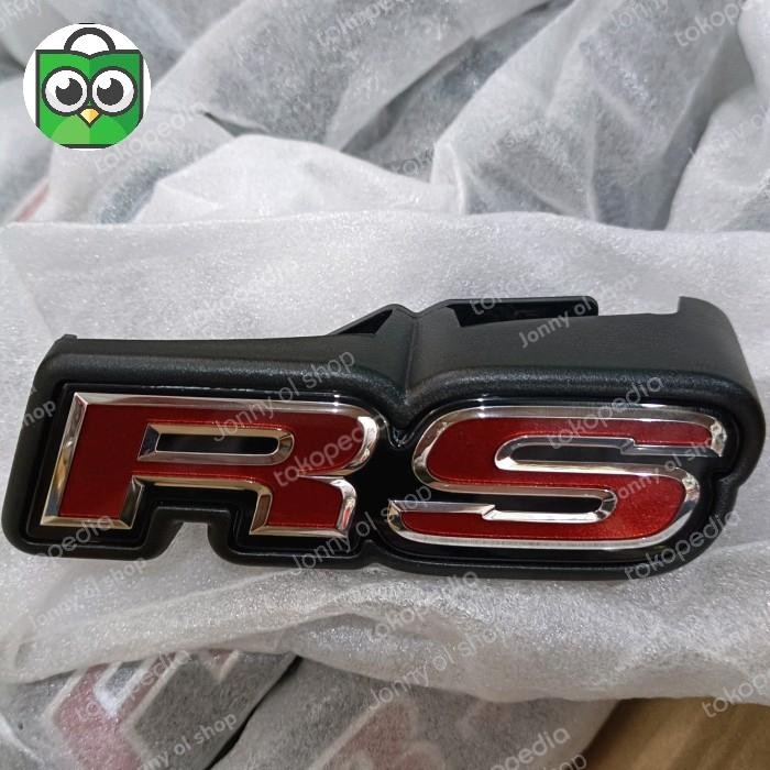 EMBLEM LOGO RS RS GRILL DEPAN NEW BRIO 2018 ORIGINAL