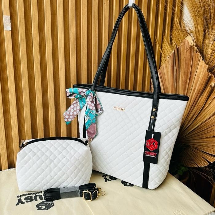 Tabusy Tote Bag Namira Set Kulit,Tas Kuliah Dan Mengaji Ibu2