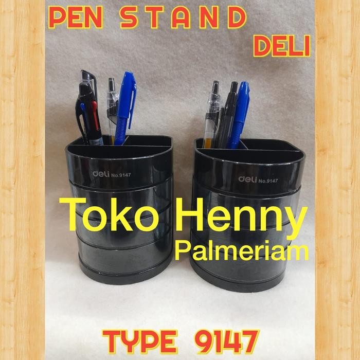 

TEMPAT PENSIL MEJA / PEN AND ... HITAM ... deli .. type 9147