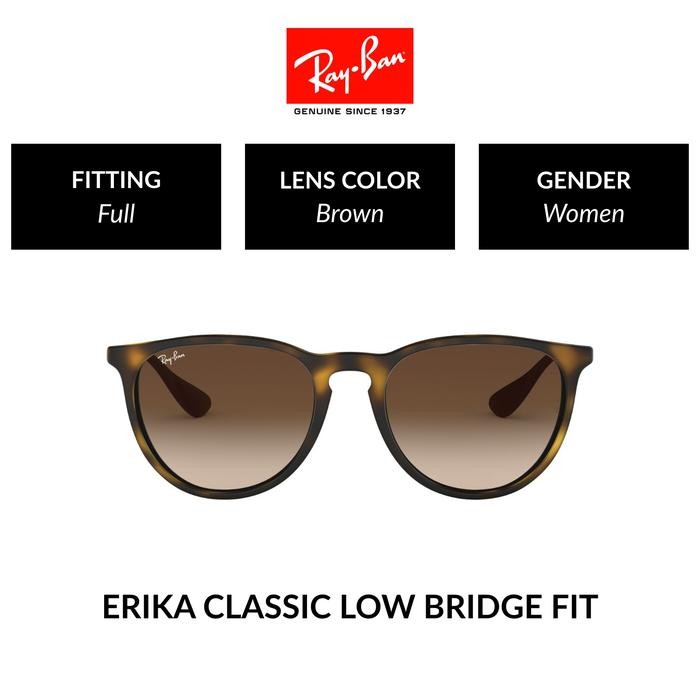 DISKON RAY-BAN ERIKA RB4171F 865/13 Full Fitting Kacamata Hitam 54mm