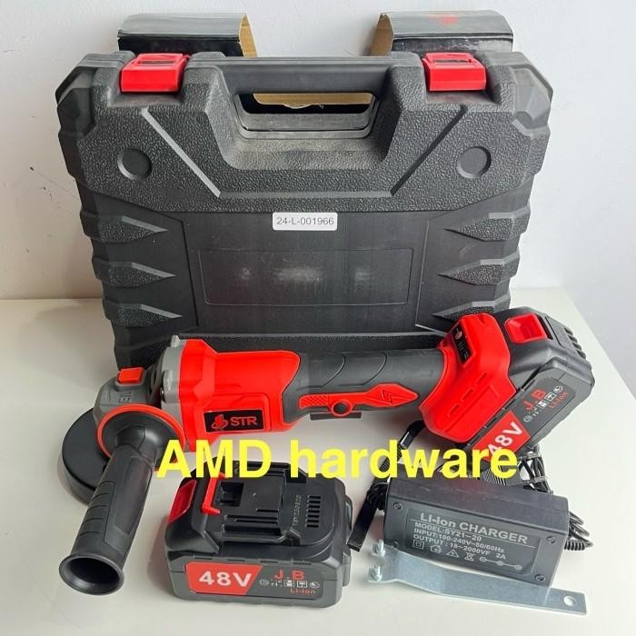 NAGAWA CG2110K Gerinda Cordless Brushless BATERAI 21V 4" mesin gurinda