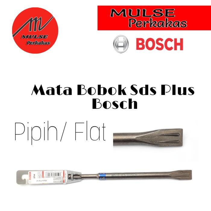 Original Mata Bobok/ Chisel Sds Plus Bosch Flat (Pipih) Bosch