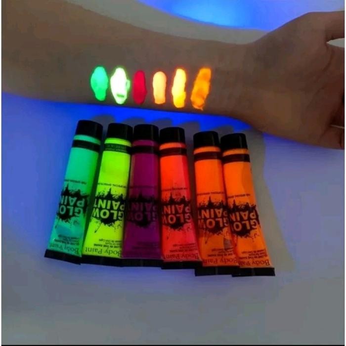 

DISKON 10ML CAT LUKIS BADAN WAJAH CAIR BODY FACE PAINTING GLOW IN THE DARK READYY
