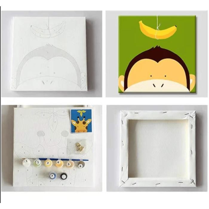 

SALE PROMO DIY BTS PAINT BY NUMBERS BTS CANVAS LUKIS INCLUDE FRAME 20*20CM READYY