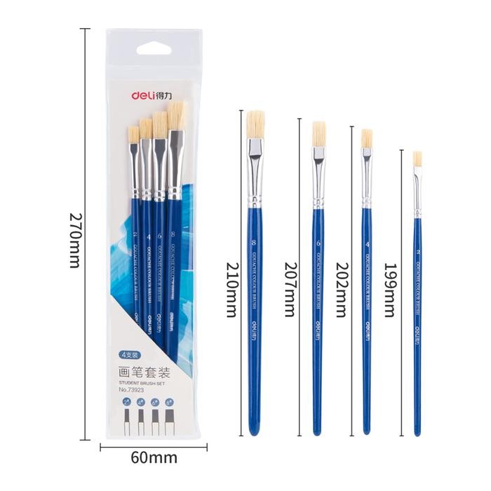 

DISKON DELI PAINT BRUSH / KUAS LUKIS / KUAS CAT AIR 73923 73922 READYY