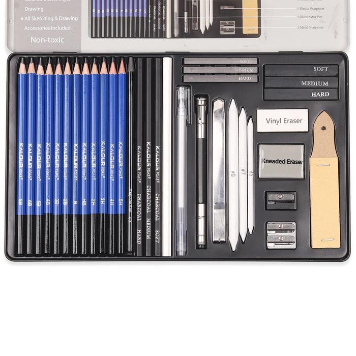 

SALE TERBARU DRAWING PENCIL GAMBAR SET 36 PCS DRAWING SKETCH PENCIL SET TIN BOX PENSIL GAMBAR READYY
