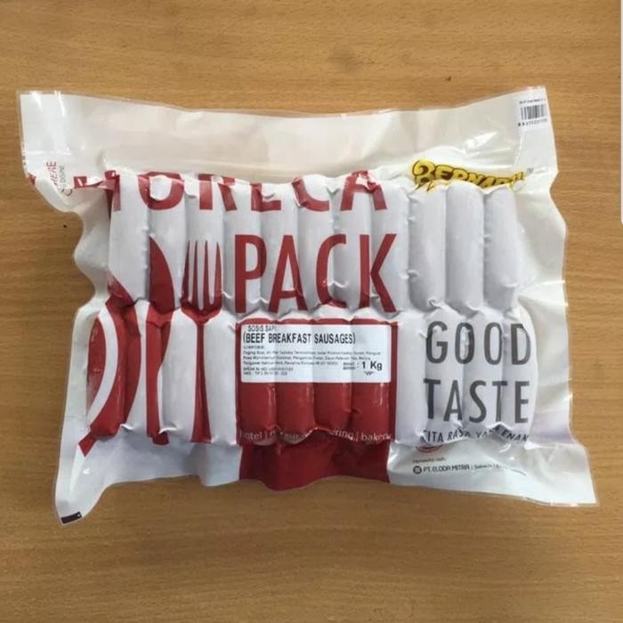 

Sosis Sapi Hotel Breakfast Bernardi Horeca 1Kg Tidak Perlu Dikupas