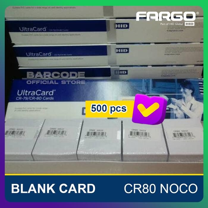 

Kartu PVC Blank Id Card Ultracard HID Noco CR 80 isi 500 pcs