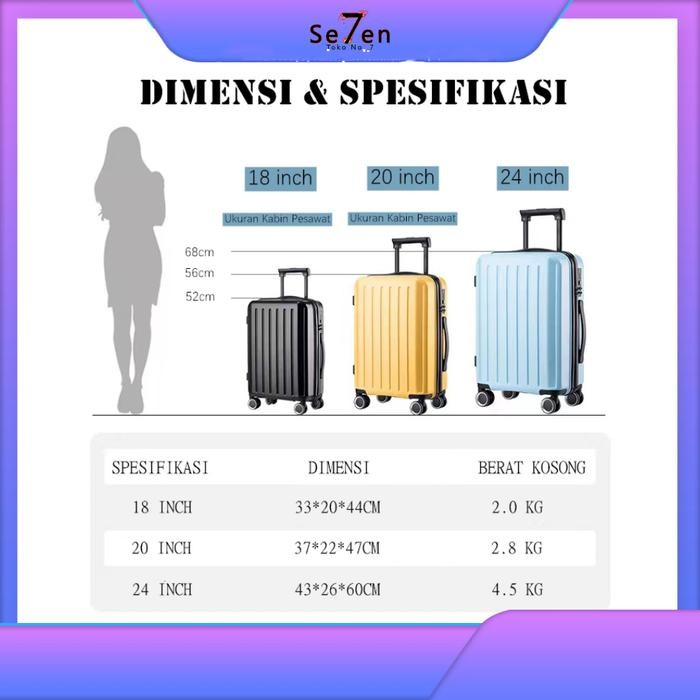 Koper Polo Set 20 Inch + 24 Inch Original Polo Cabin Bagasi Size Koper