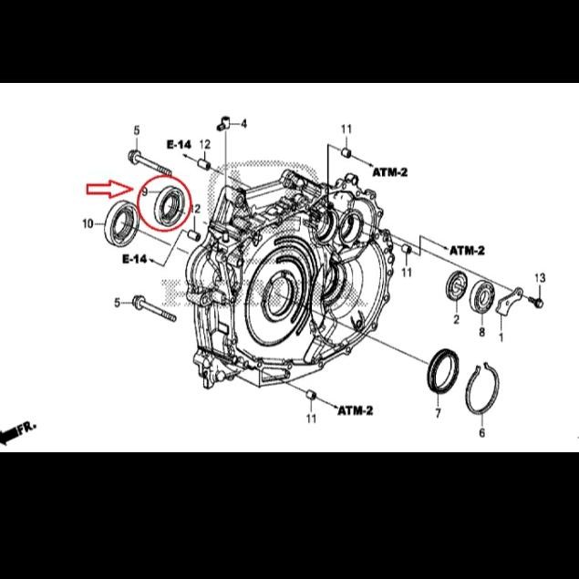 Seal Driveshaft Drive Shaft Kanan Honda Brio Brv Mobilio Original