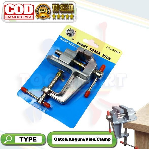 Penjepit Meja Table Vise - Mini Ragum Catok Meja Kecil - Catok Ragum *