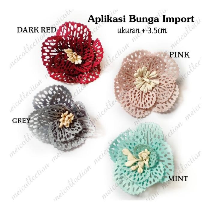 APM payet bunga 3d permata jepang