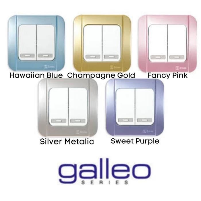 BROCO SAKLAR SERI SAKLAR DOUBLE IB TANAM BROCO GALLEO WARNA