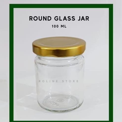 BOTOL KACA 100ML JAR KACA MADU/SELAI/BUMBU