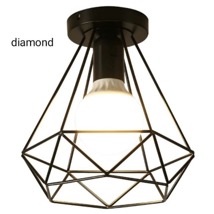 Kap Lampu Hias Tempel Plafon Rumah