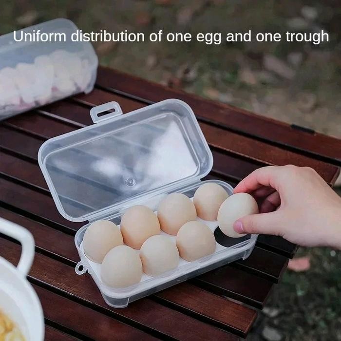 Kotak Telur Travel Egg Box/ Tempat Penyimpanan Telor Makanan Camping Box Telur Telor