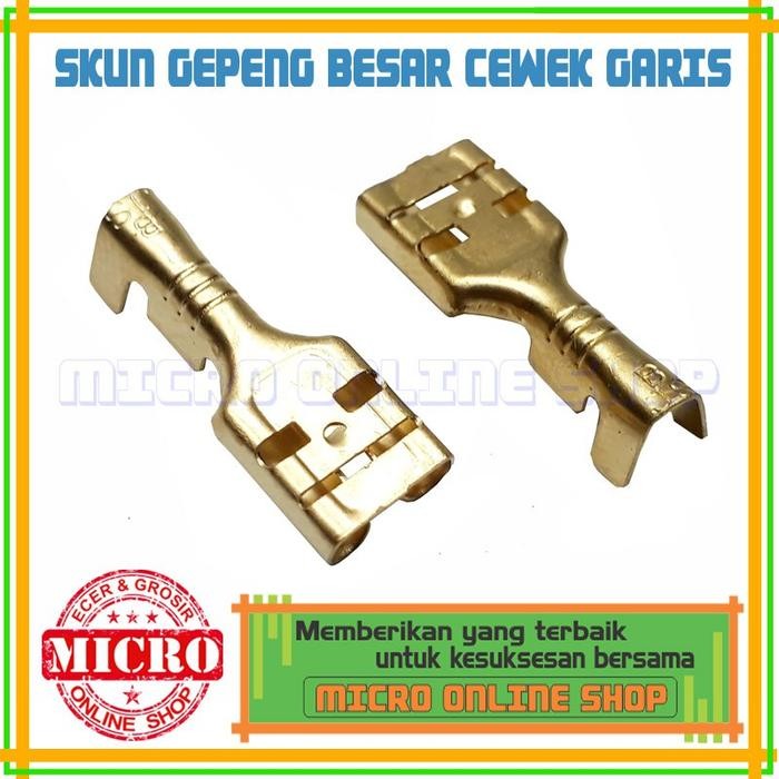 Skun Gepeng Female / Soket Motor / Skun Motor/Skun kabel Isi
