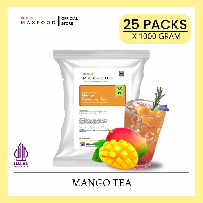 

max food- [25KG] Mango Tea Powder / Bubuk Minuman Teh Rasa Mangga