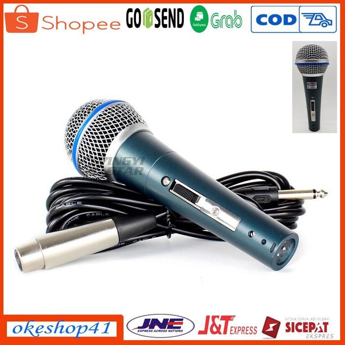 Shure BETA-58A Mic Karaoke Microphone Kabel