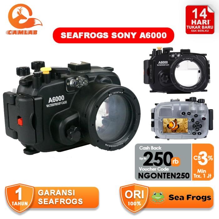 Seafrogs For Sony A6000 40M 130Ft Waterproof Underwater Camera Housing