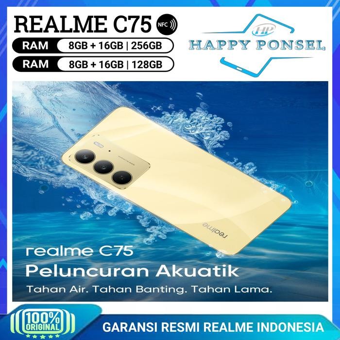 REALME C75 RAM 8/256 GB REALME C 75 RAM 8/128 GB GARANSI RESMI REALME INDONESIA