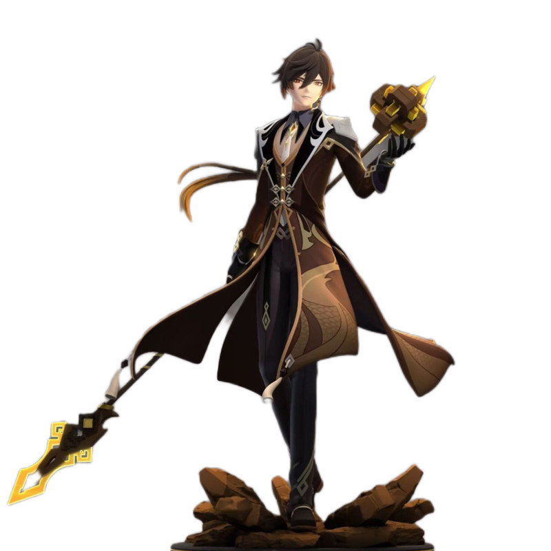 28Cm Genshin Impact Zhongli Anime Figure Genshin Impact Klee Action Figure Hu Tao/Paimon Figurine