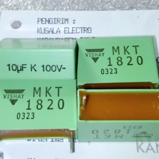 10UF / KAPASITOR VISHAY 10UF 100V MKT1820