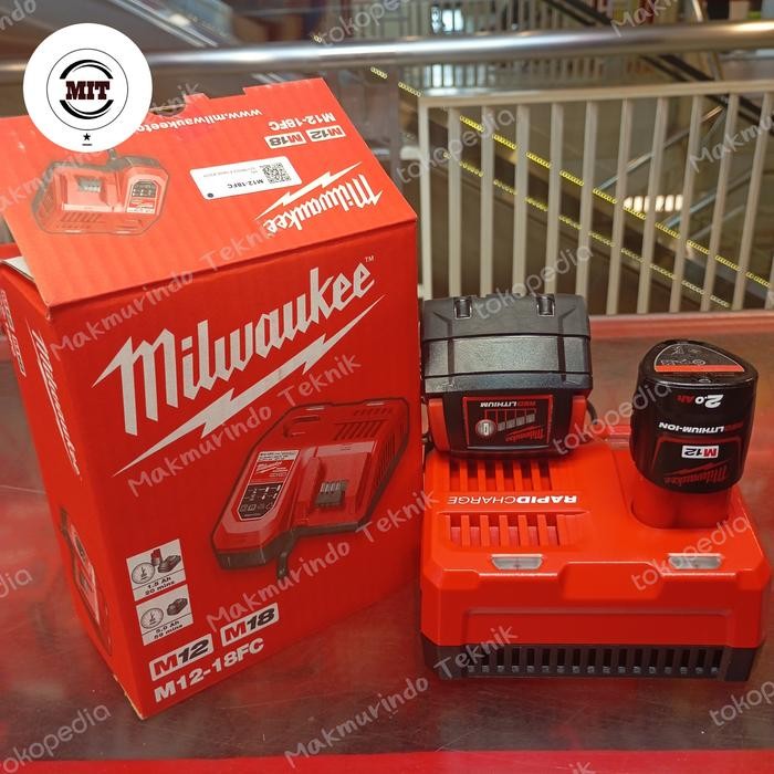 Terhemat Milwaukee M12 M18 Rapid Combo Charger - Charger Milwaukee