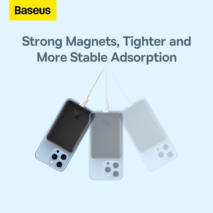 MMARYSHOP BASEUS MAGNETIC WIRELESS POWERBANK ORIGINAL FAST CHARGING POWER BANK