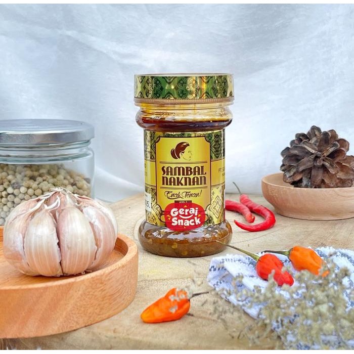 

New Naknan Sambal Bawang Level 5 (Extra Pedas) Enak Tenan (140gr)