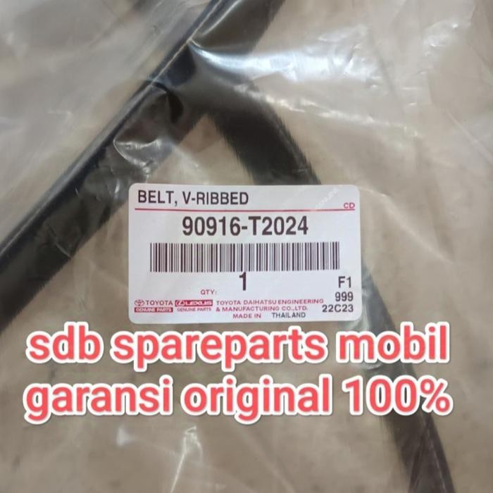 V BELT / TALI KIPAS FAN BELT FORTUNER SRZ INNOVA REBORN BENSIN ASLI