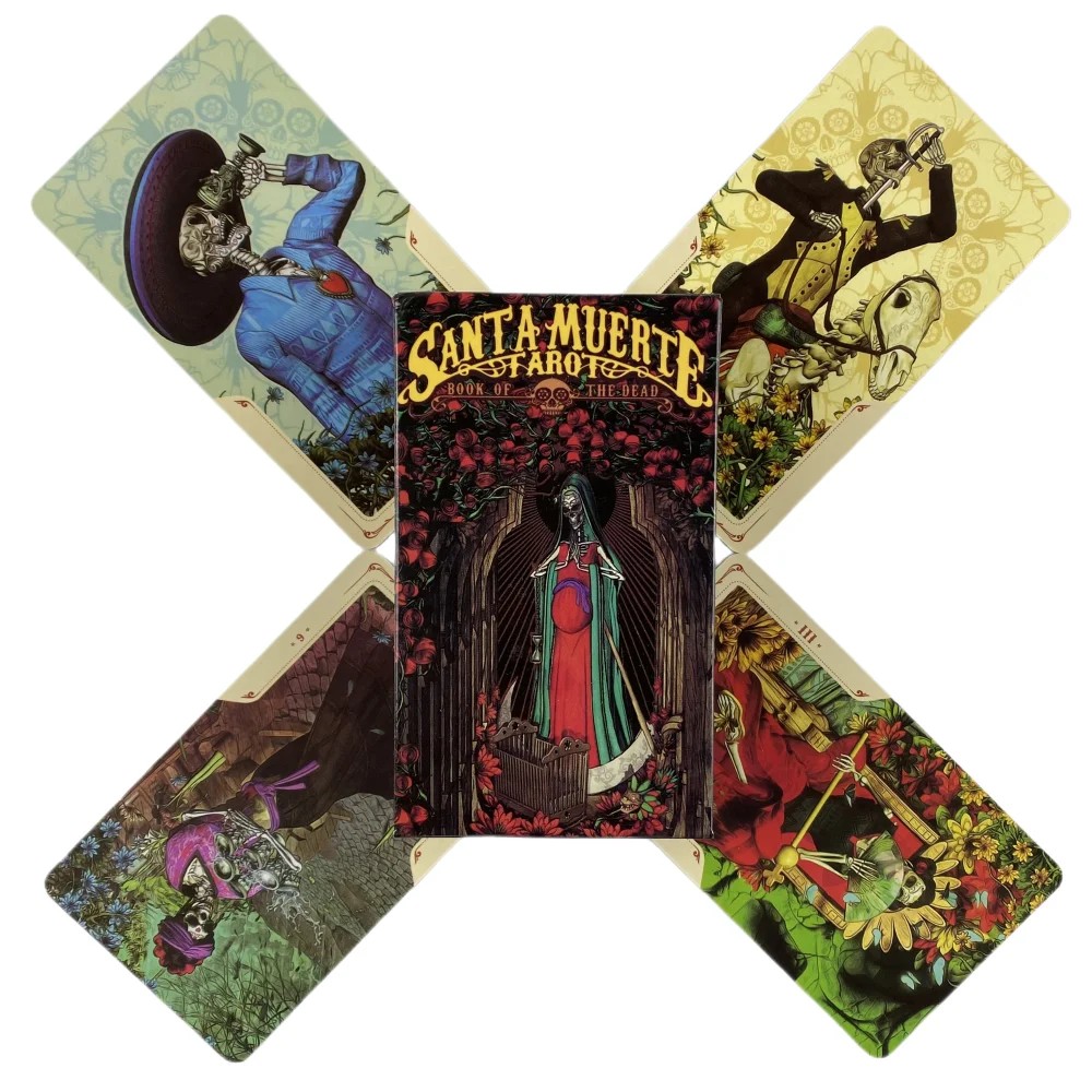 

1Pcs Deck Tarot Santa Muerte Tarot Cards A 78 Deck Oracle English Visions Divination Edition Borad