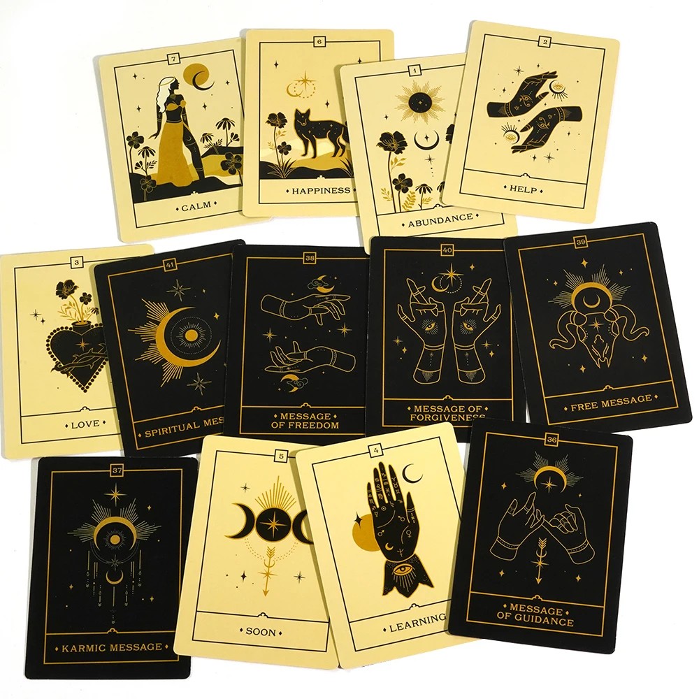 

1Pcs Deck Tarot Voice Souls Oracle Cards A 42 Deck Tarot English Visions Divination Edition Borad