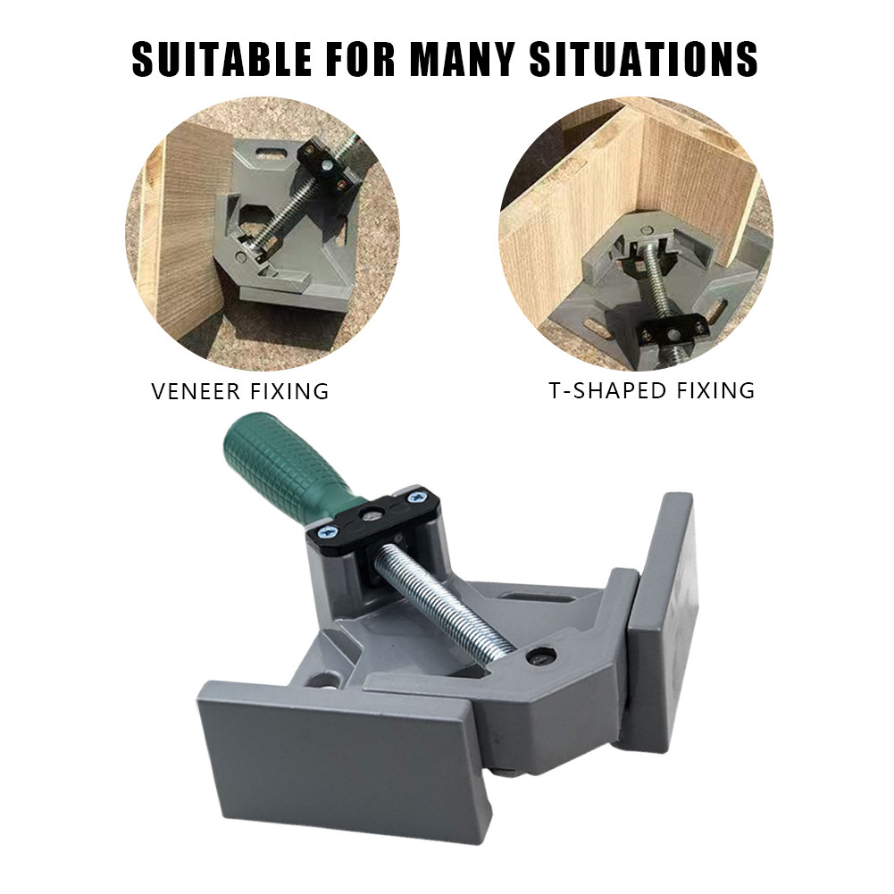 

90 Degree Right Angle Clip Clamp Picture Frame Corner Clamp Adjustable Swing Jaw for Carpentry