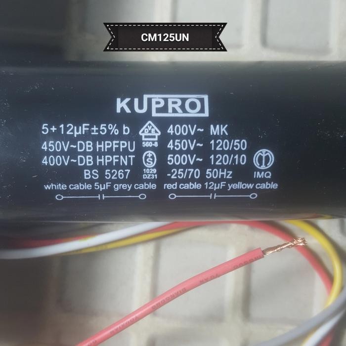 kapasitor 12uf + 5uf - KAPASITOR 12 UF DAN 5 UF - CAPASITOR 12 UF+5UF
