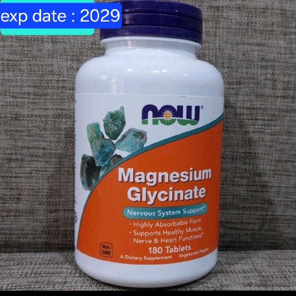 Now foods magnesium glycinate, 180 tablets