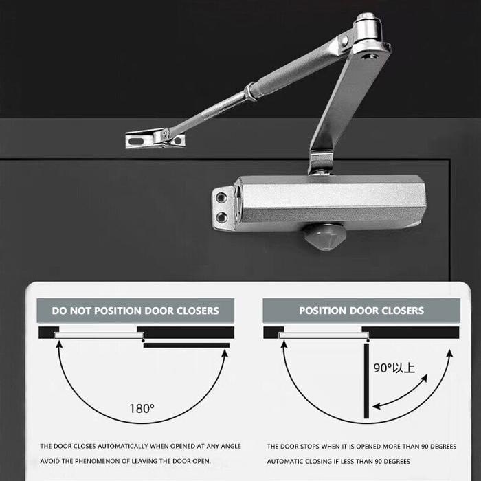 Penutup Pintu Otomatis Aluminium / Door Closer Aluminium Silver