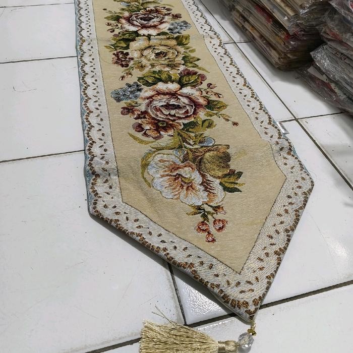 TAPLAK MEJA TAMU TURKI MEWAH TEBAL